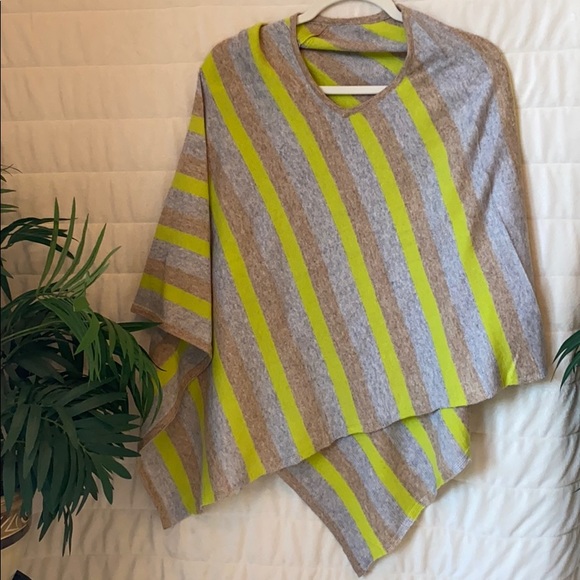 Jackets & Blazers - Handmade Wool Blend Poncho from India